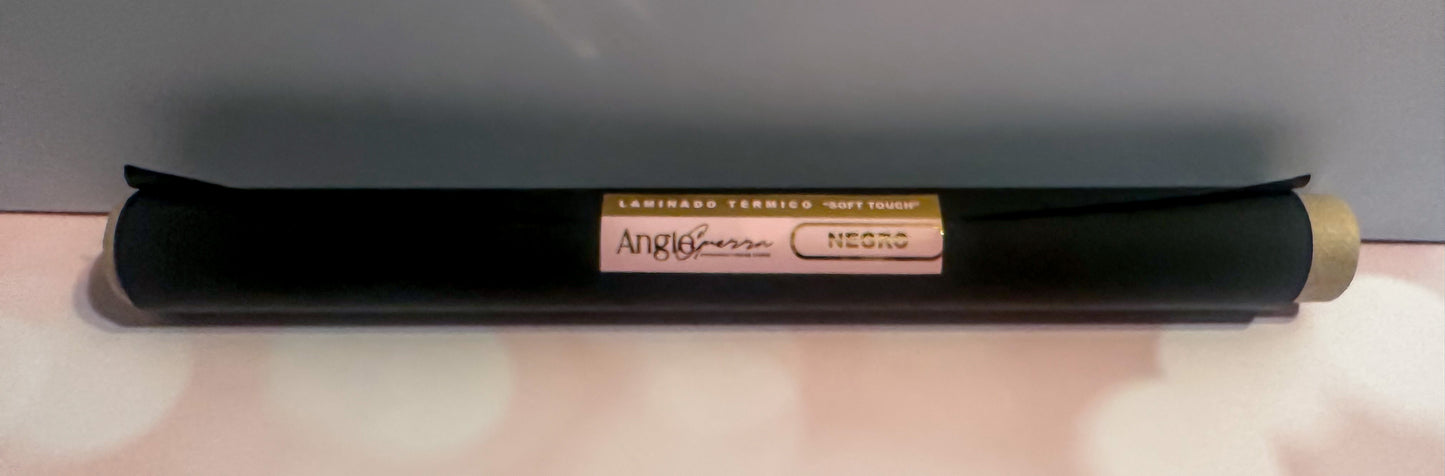 Laminado termico Soft Touch NEGRO (5 mts)