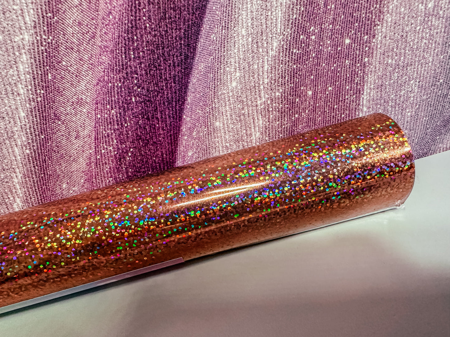 Rose Gold Glitter - Vinil adhesivo