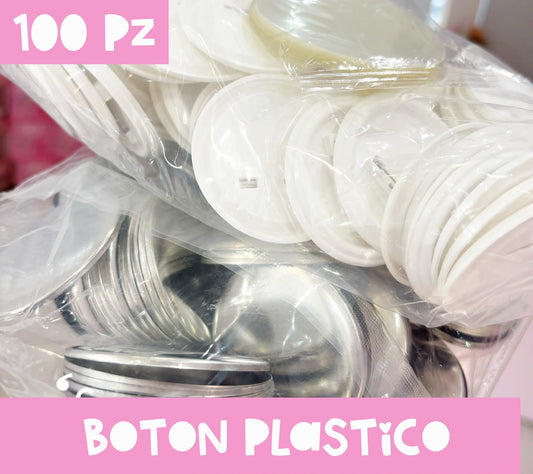 100 botón plástico para botton maker