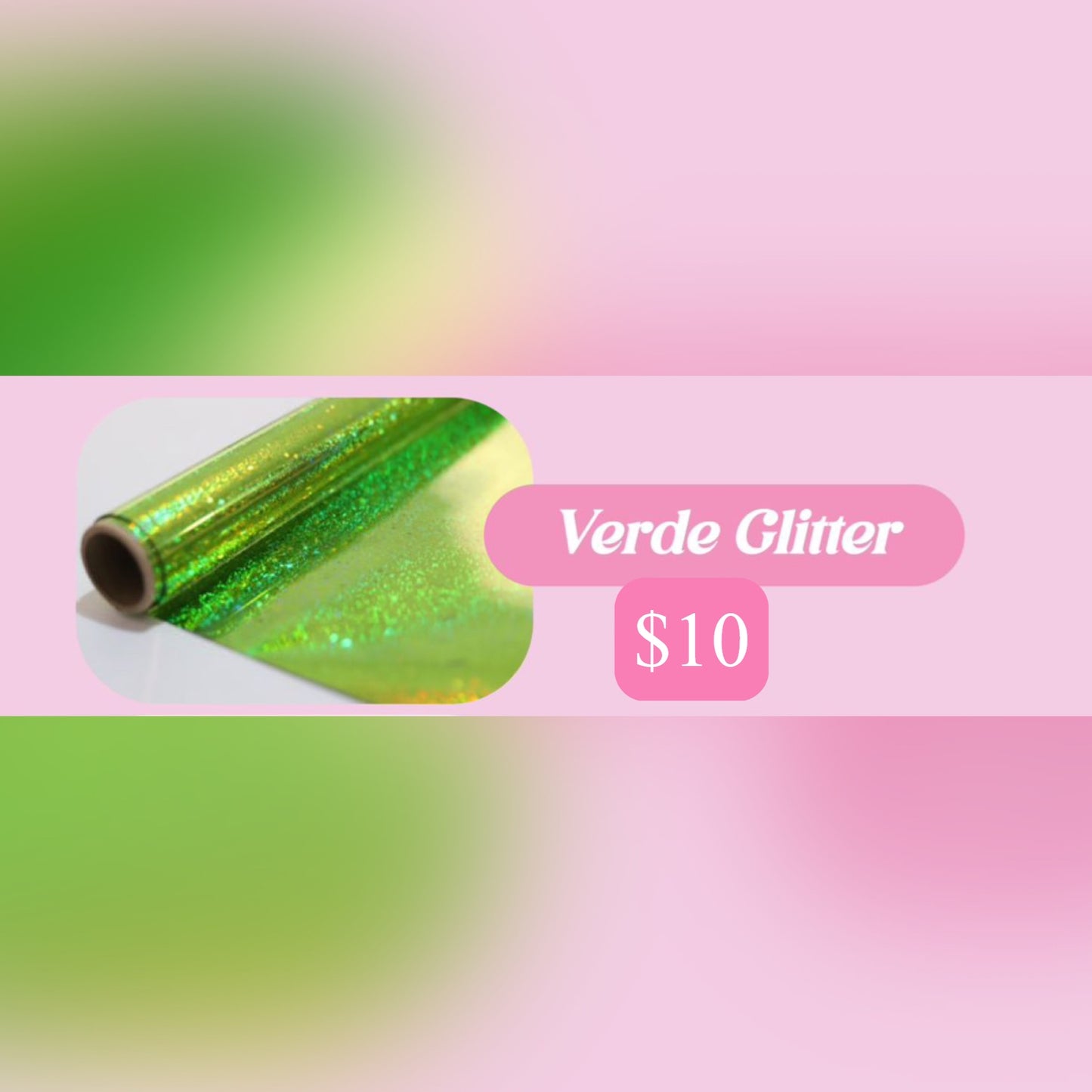 Verde Glitter Premium Foil