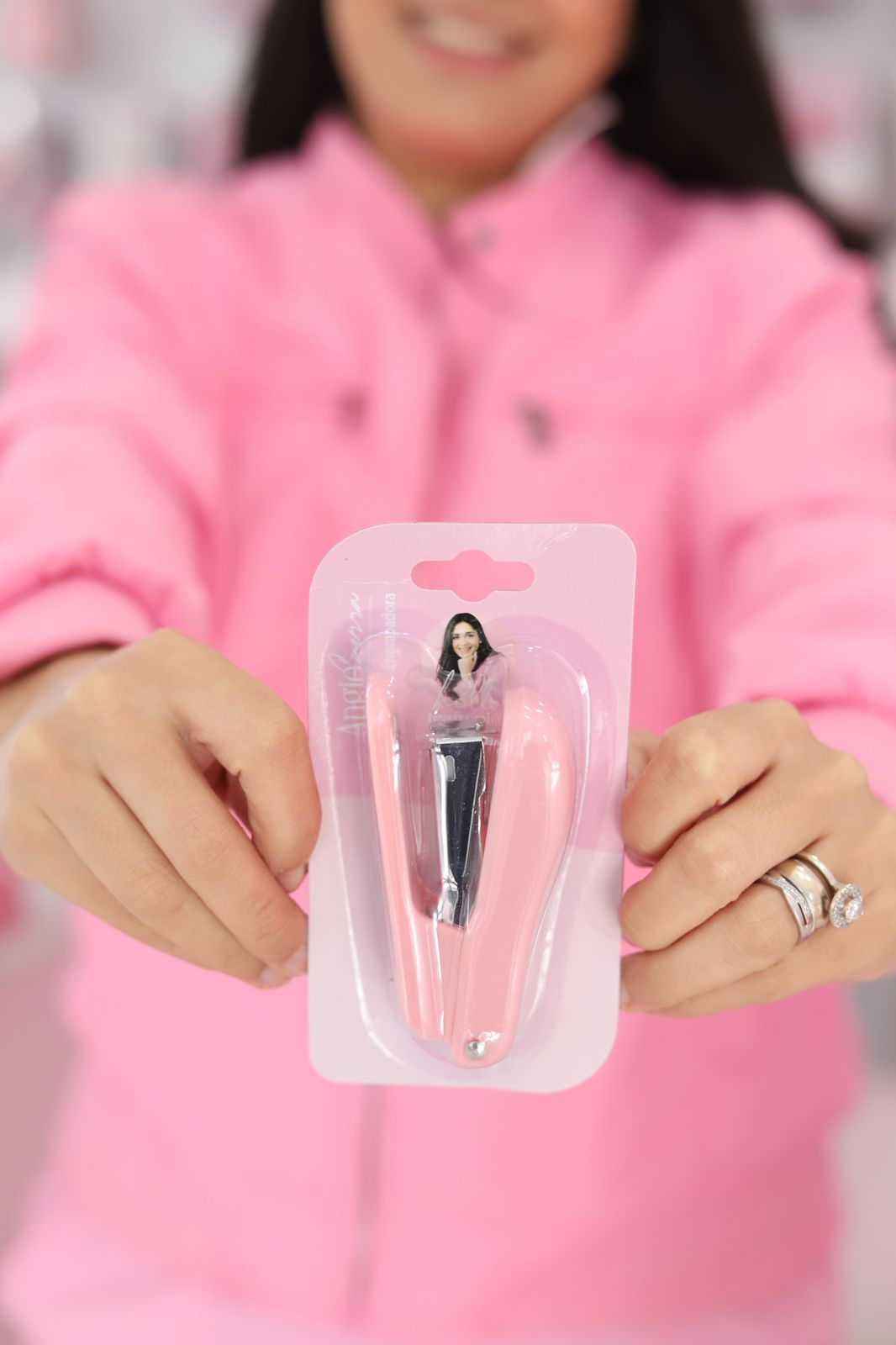 Mini Grapadora Team Pink