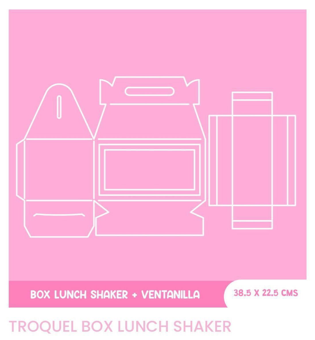 Troquel Box Lunch Shaker + Ventanilla -  Angie Guerra