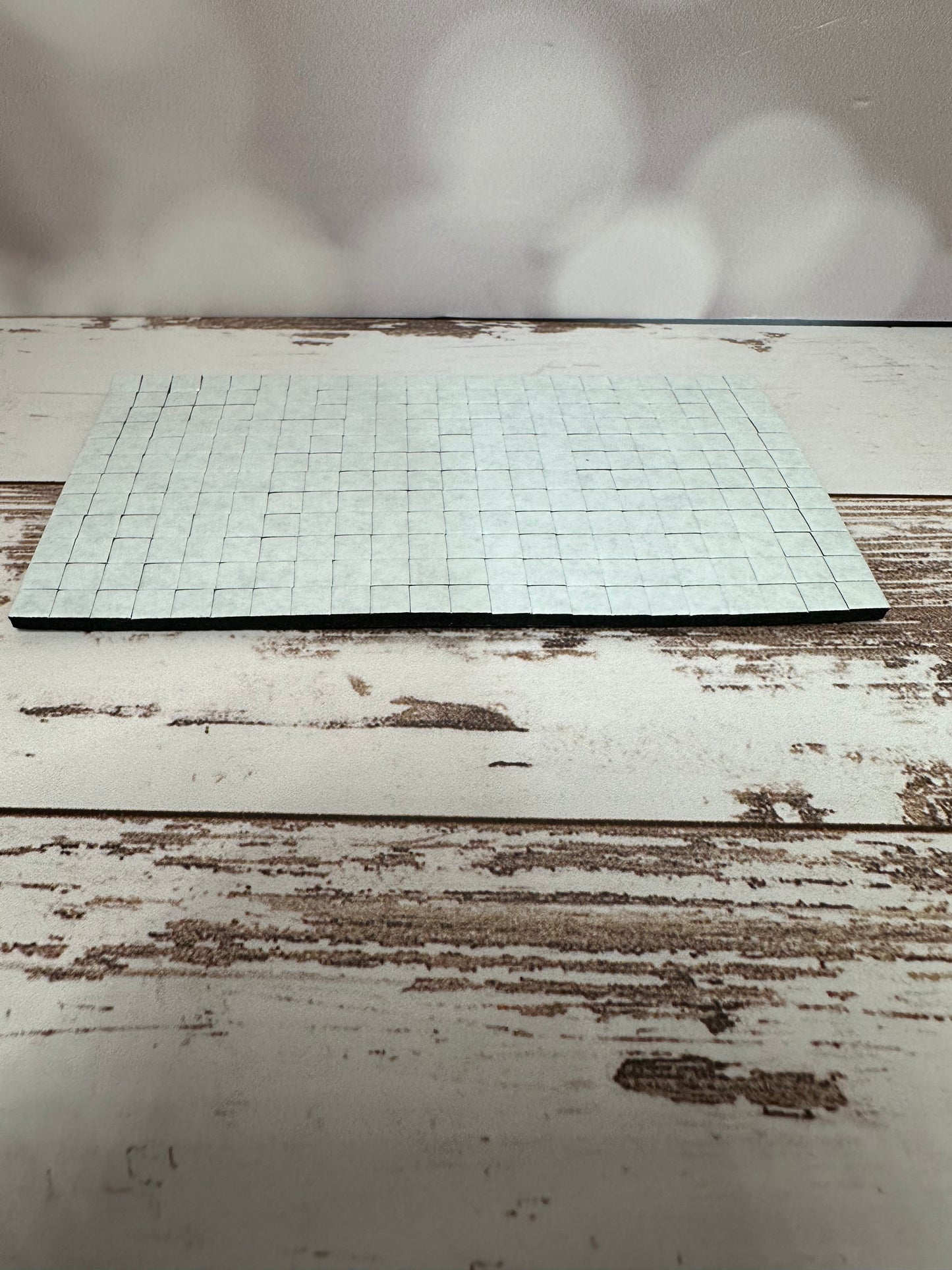 Hojas cuadritos de foamie adhesivo de colores (5 hojas pk)