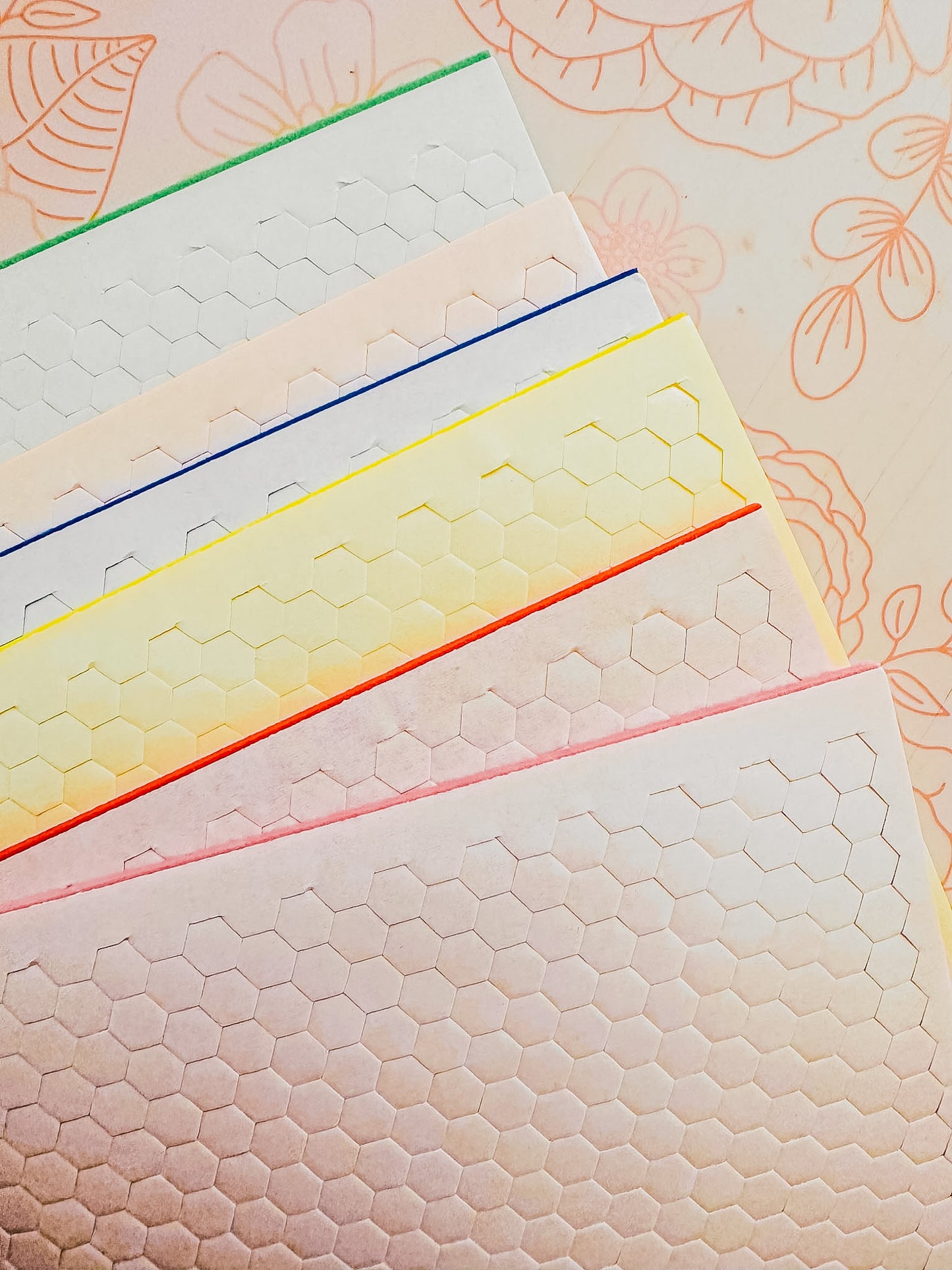 Color Hexagon Mini Foamies  - 3.4 mm size