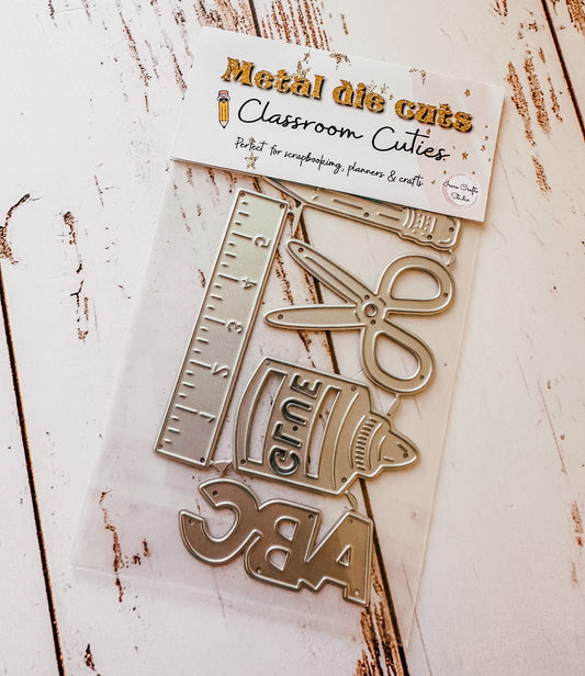 School - Metal Die cuts (Troqueles metal)