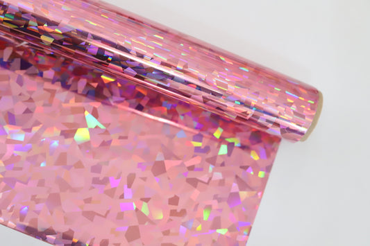 Rosa Vidrio Roto Foil