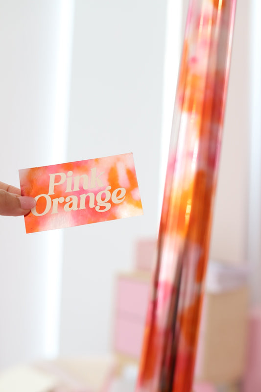 Pink Orange Foil