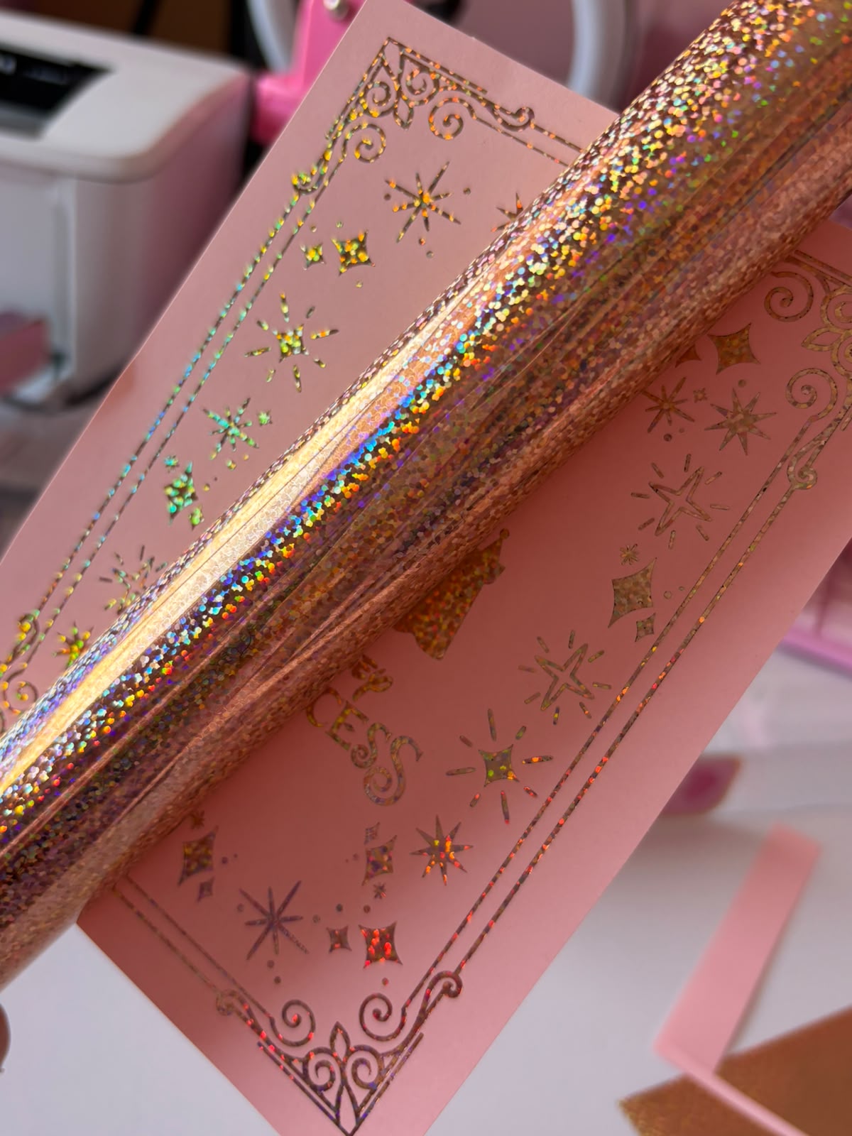 Foil Rose Gold Confetti