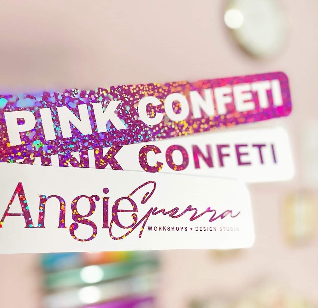 Pink Confetti Foil