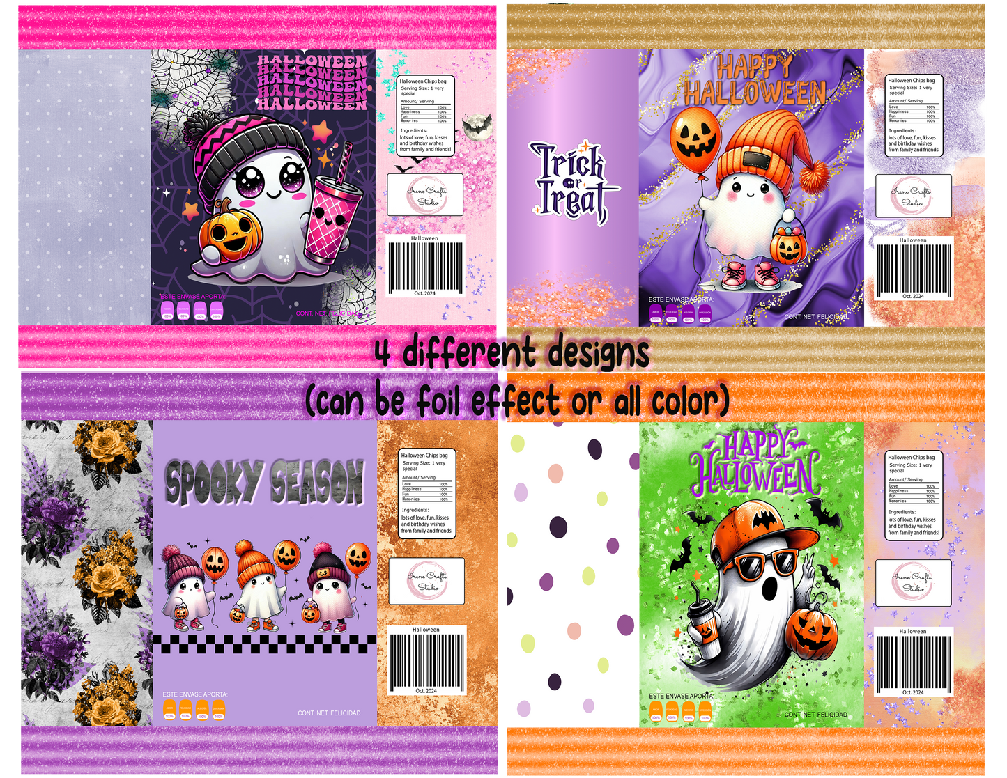 Halloween Chipbags(Crafty box Sept 2024)